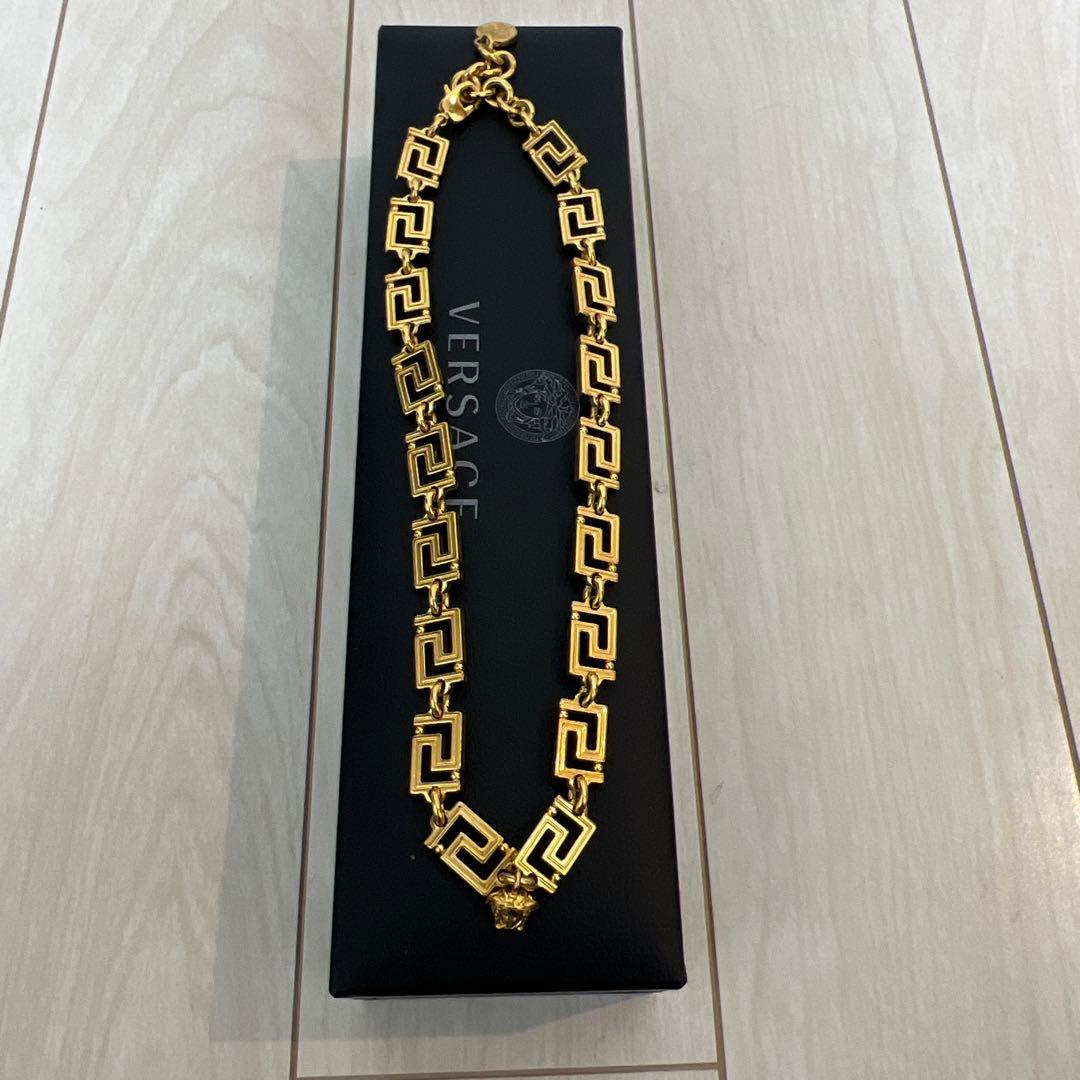 Versace グレカネックレス　ゴールド