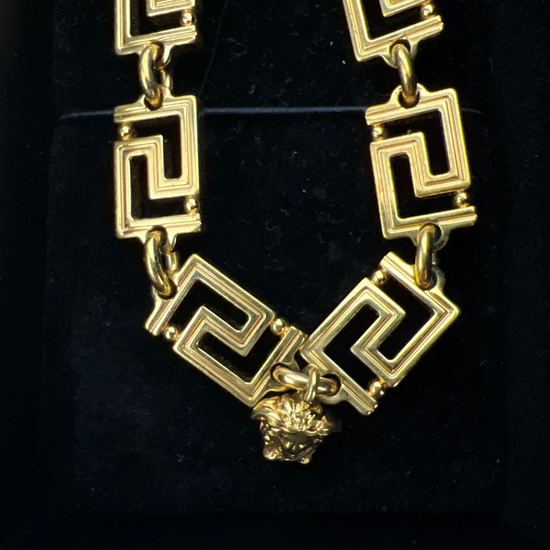Versace グレカネックレス　ゴールド