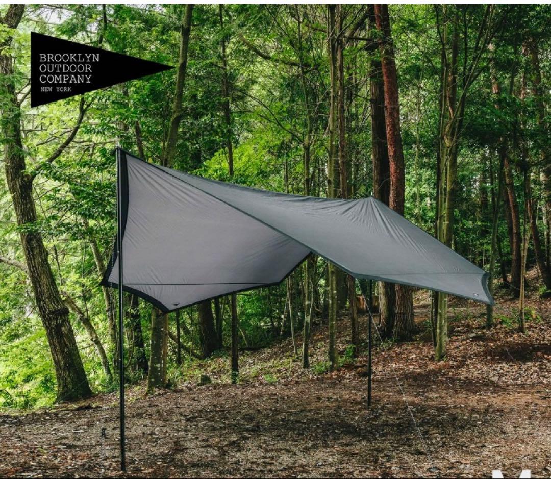 ブルックリンアウトドアカンパニー【新品廃盤】タープポール♪黒