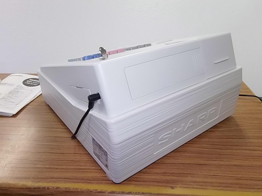 23年製美品226設定無料シャープ８部門インボイスレジスターXE-A147