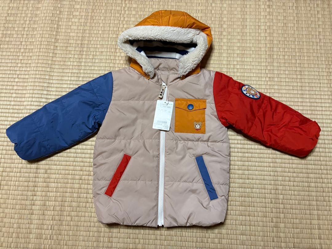 【新品タグ付き】ミキハウス　ホットビスケッツ　アウター 中綿　90サイズ