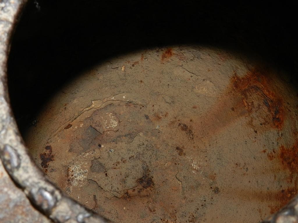 O18値下品 茶￼道具 江戸期 小槌環付き形 俵形白肌鐵地 亀摘み蓋