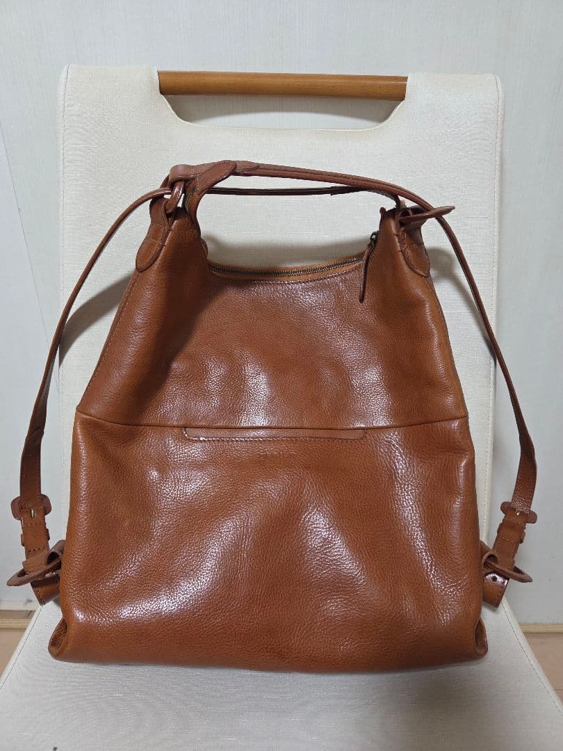 genten リュック ショルダーバッグ 3way 牛革 ミネルヴァ