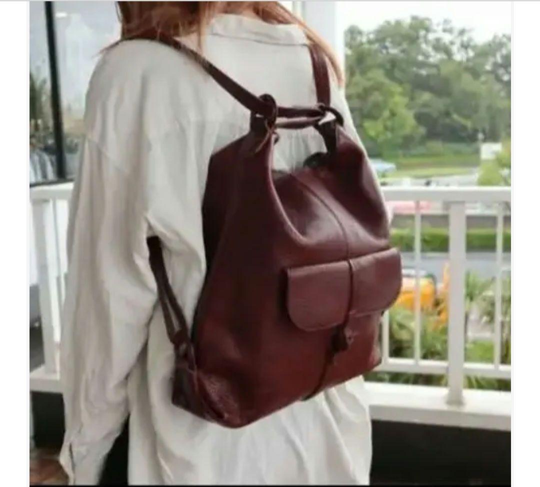 genten リュック ショルダーバッグ 3way 牛革 ミネルヴァ