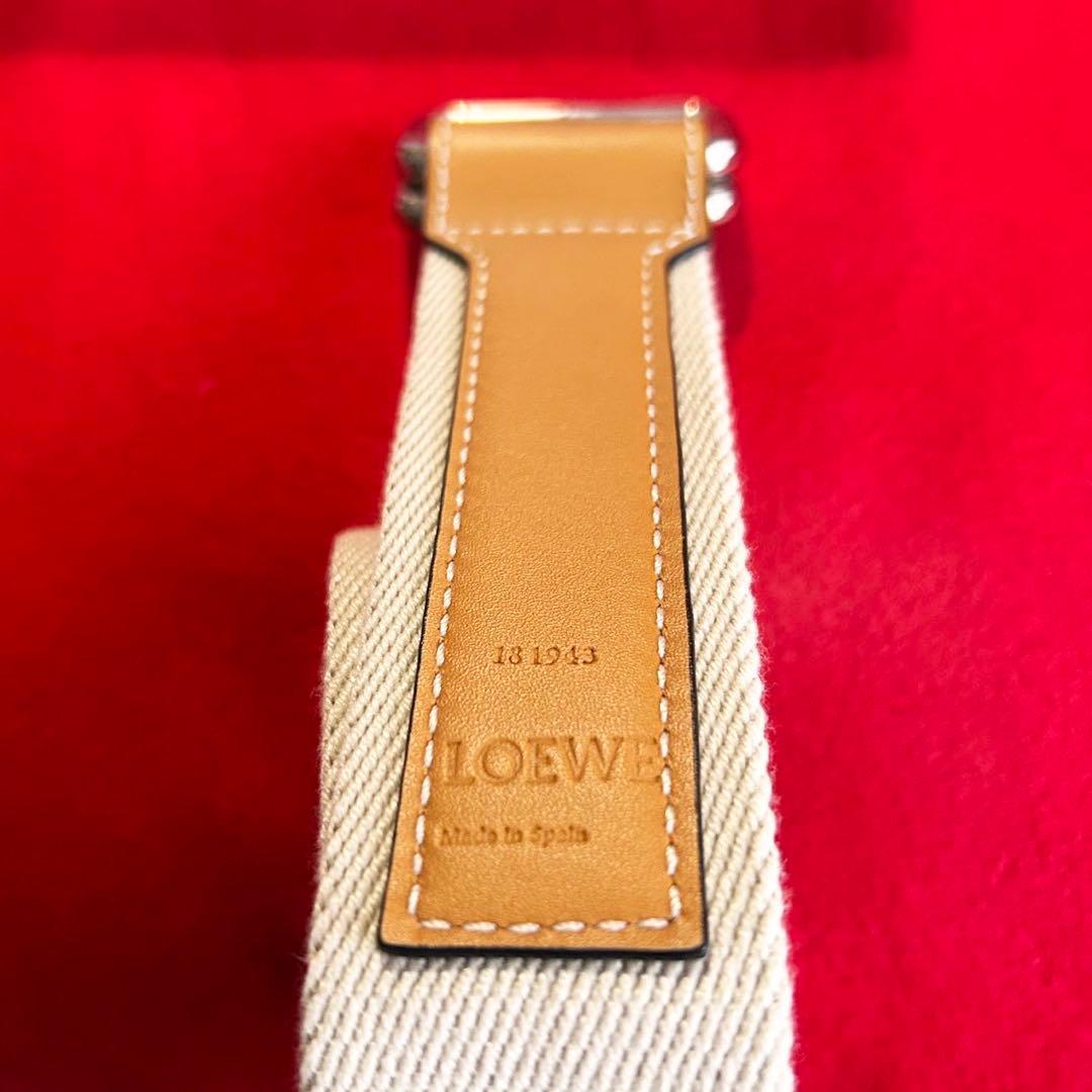 ★【新品】LOEWE Eye Nature ロエベ レザー キャンバスベルト