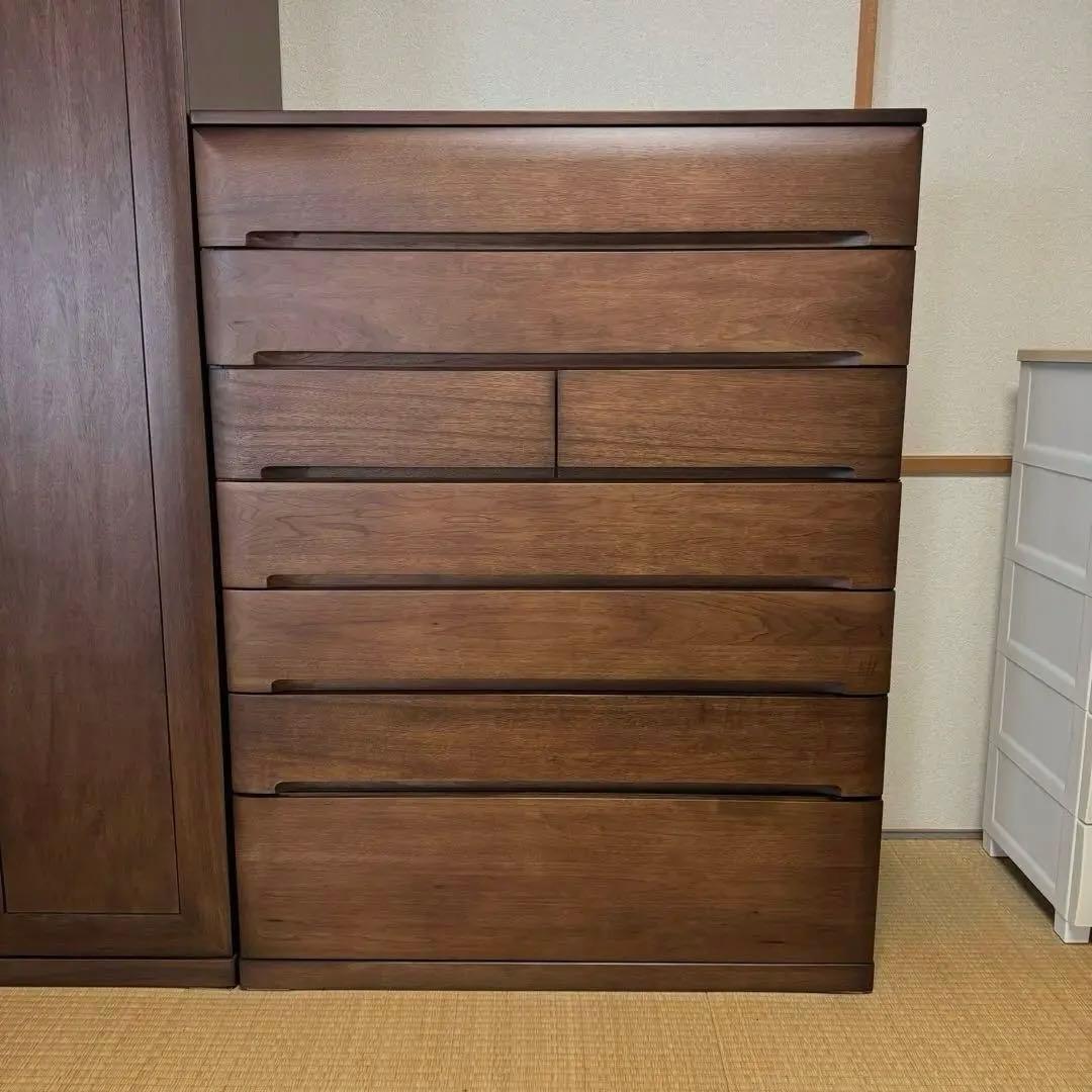大塚家具　木製　チェスト　幅104 ウォールナット