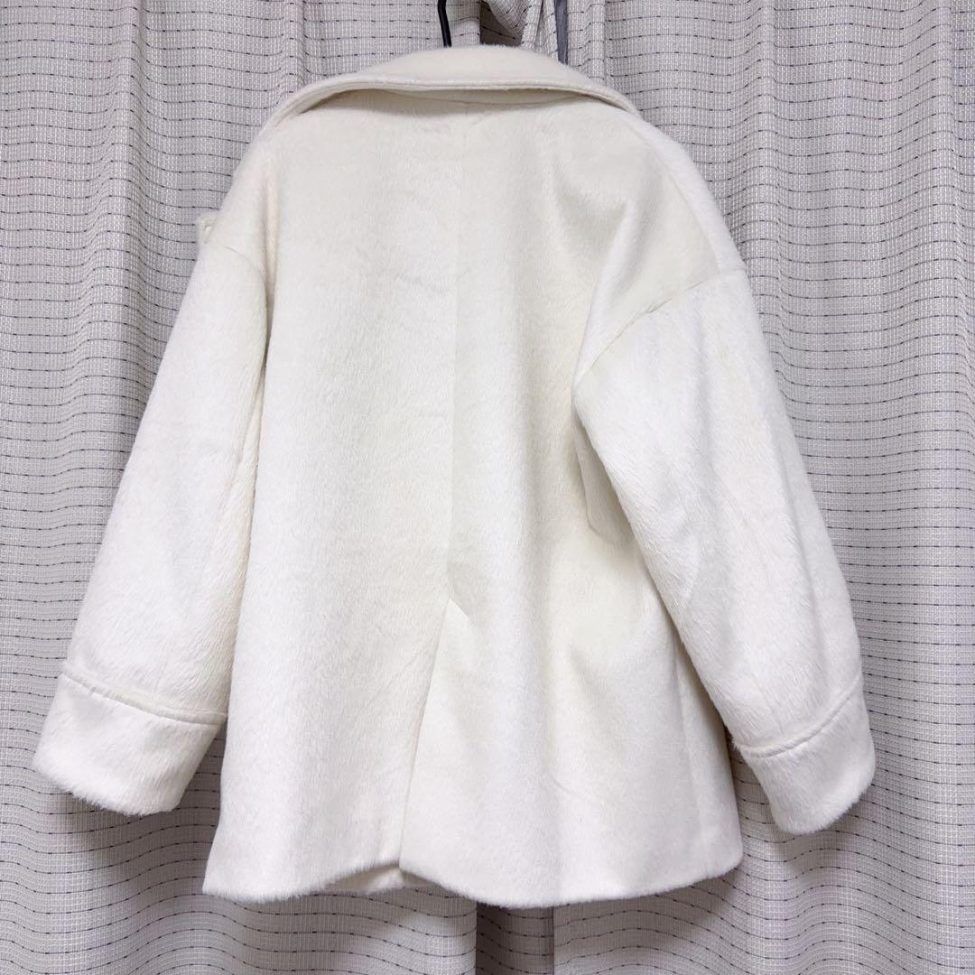 OLIVE des OLIVE シャギーコート アイボリー