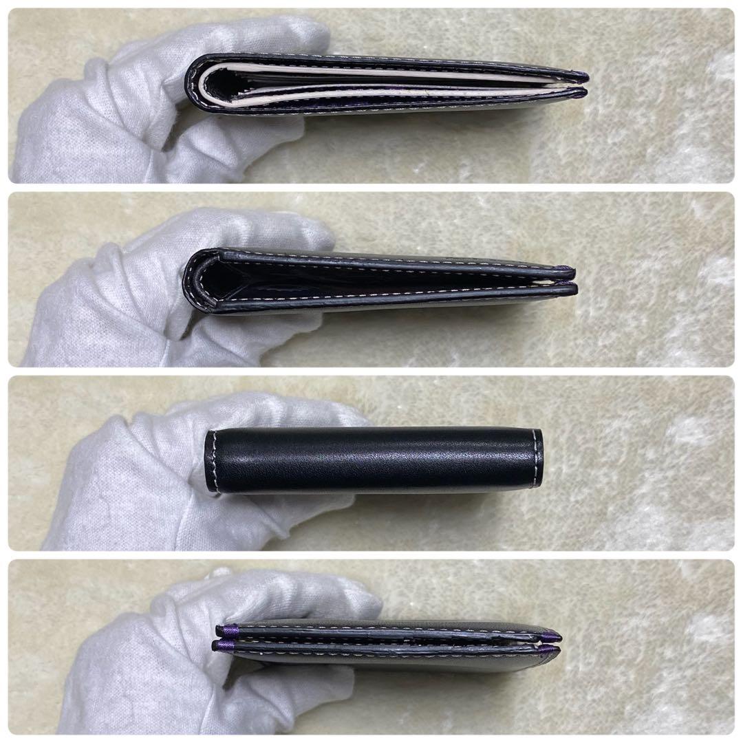 新品箱付き✨ポールスミス　二つ折り財布　札入れ　マウテンバイク　自転車　黒レザー