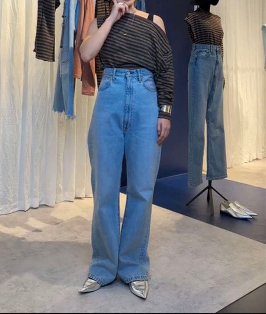 KURO CITYSHOP SUPER HIGH WAIST DENIM パンツ