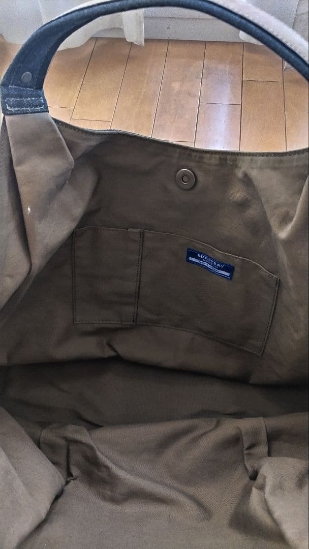 未使用☆バーバリーブルーレーベル　デニムトートバッグ