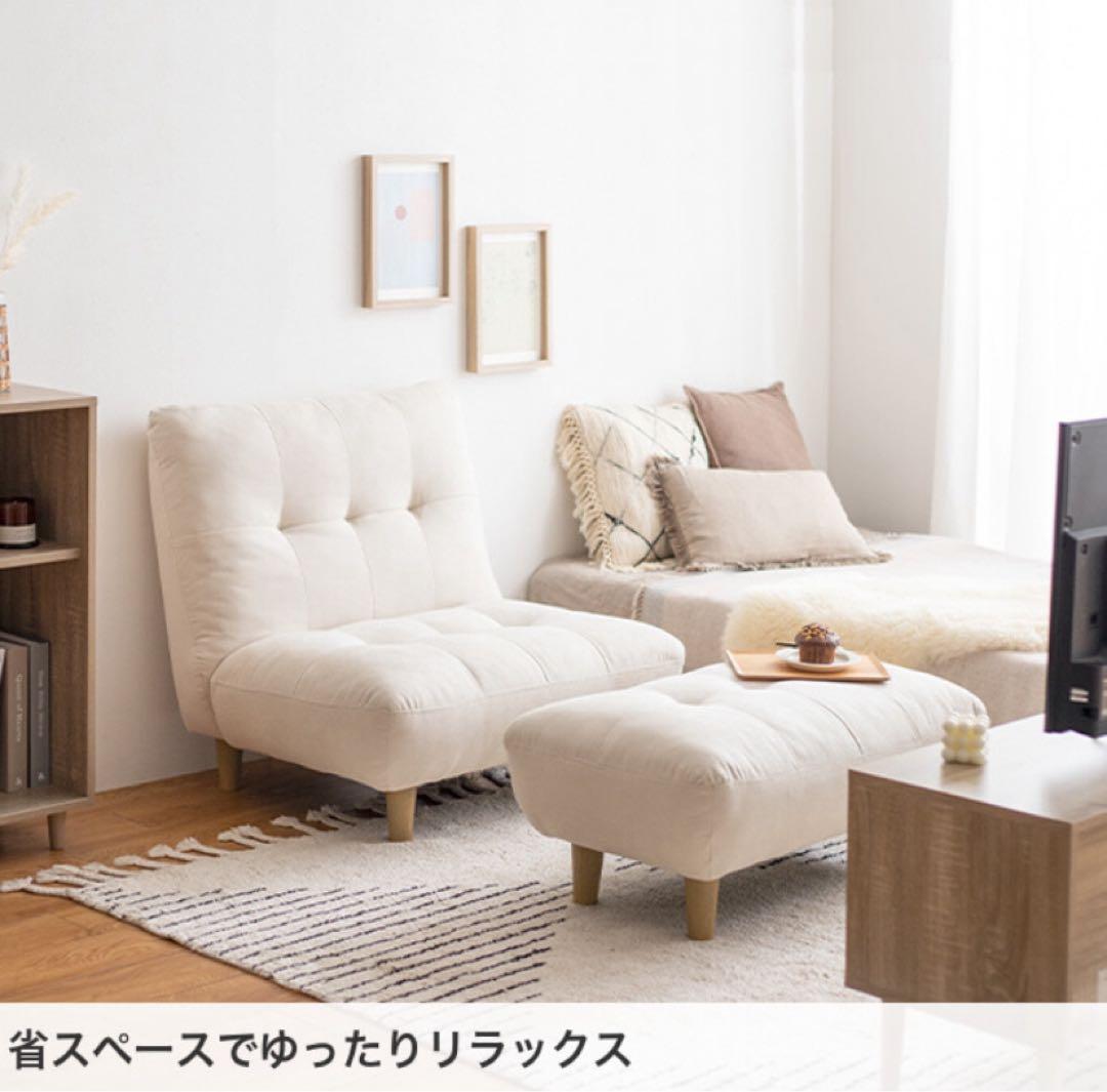 【グレー】ソファ 1人掛け 1人用 コンパクト ファブリック 1人掛けソファ