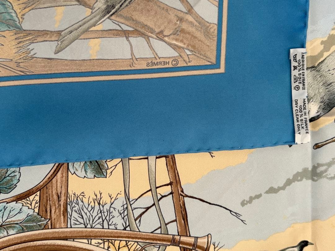 HERMESスカーフ　カレ90　森の狩猟