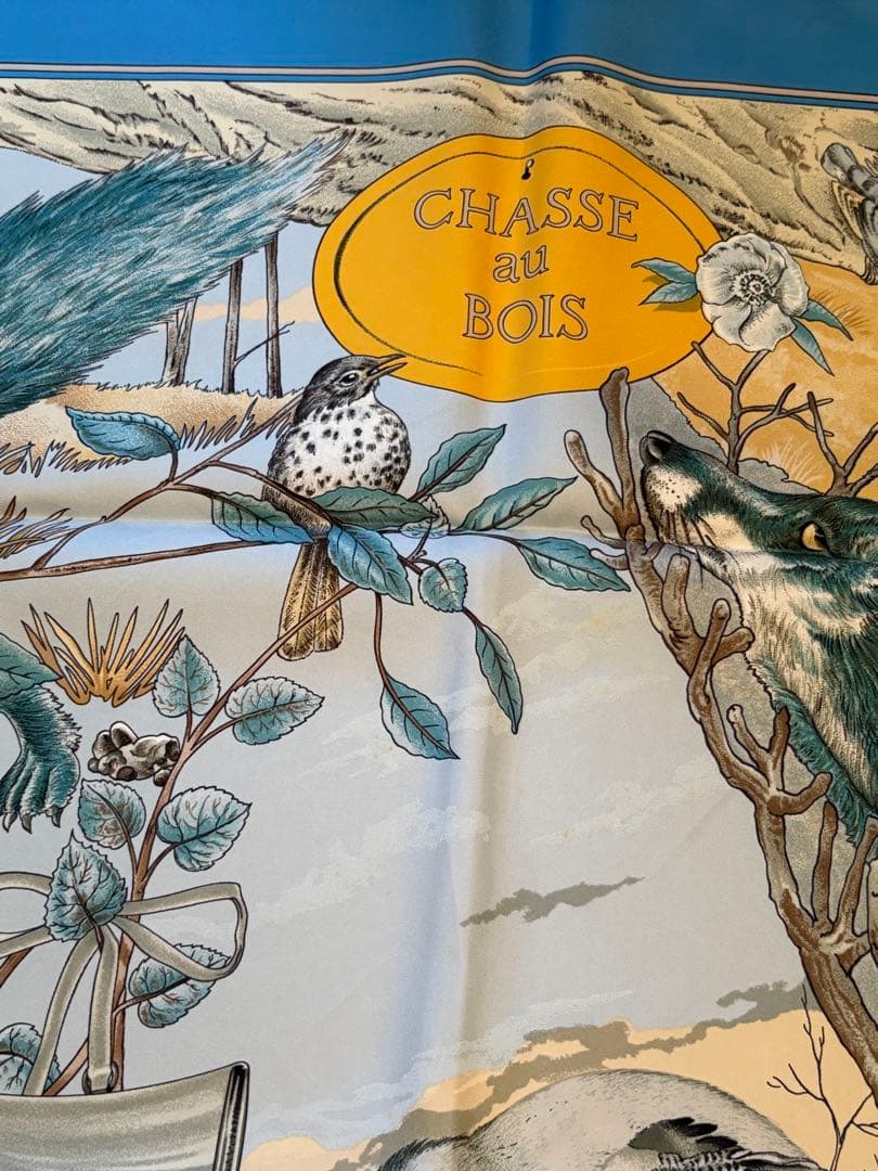 HERMESスカーフ　カレ90　森の狩猟