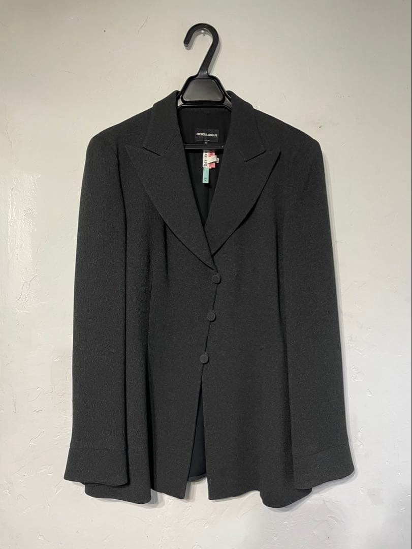 2001年製 ジョルジオアルマーニ 黒ラベル セットアップ スーツ 42