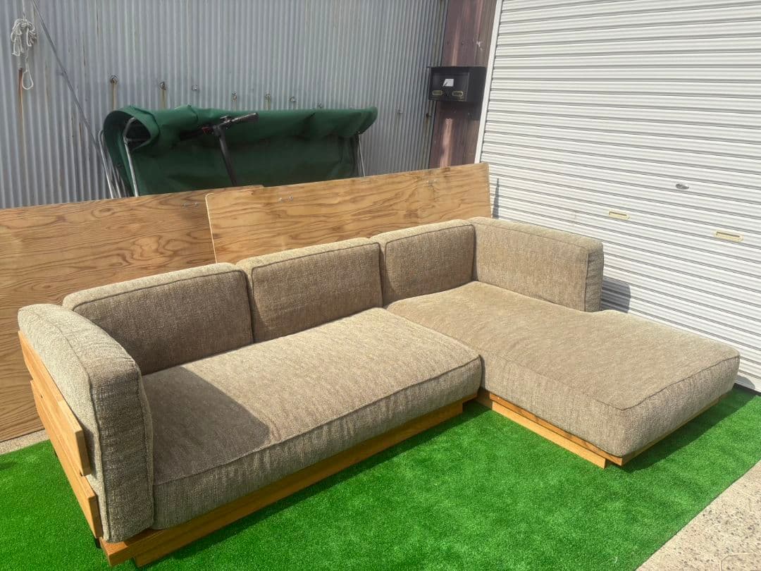 3人がけL字型ソファ