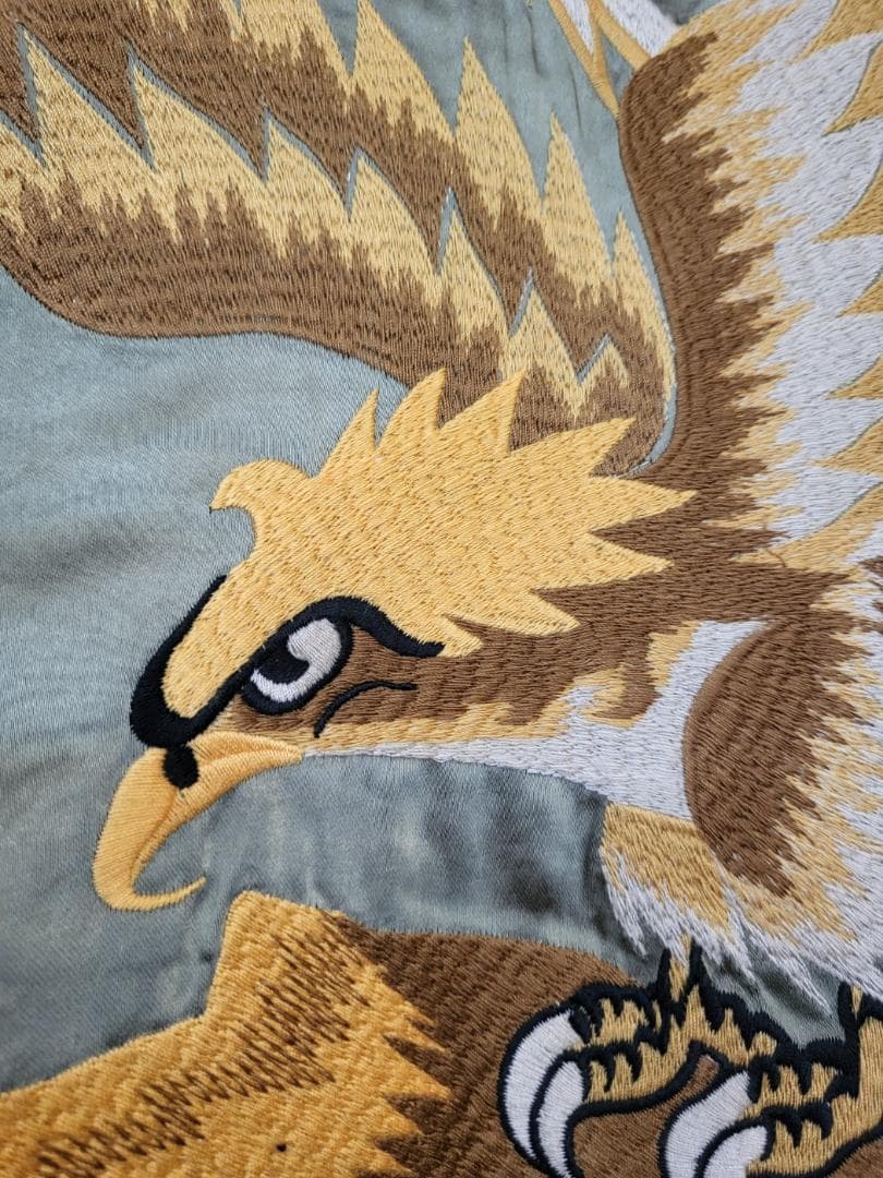 50'sライク刺繍ベロアリバーシブルスカジャン●サイズXXL（商品番号4964）