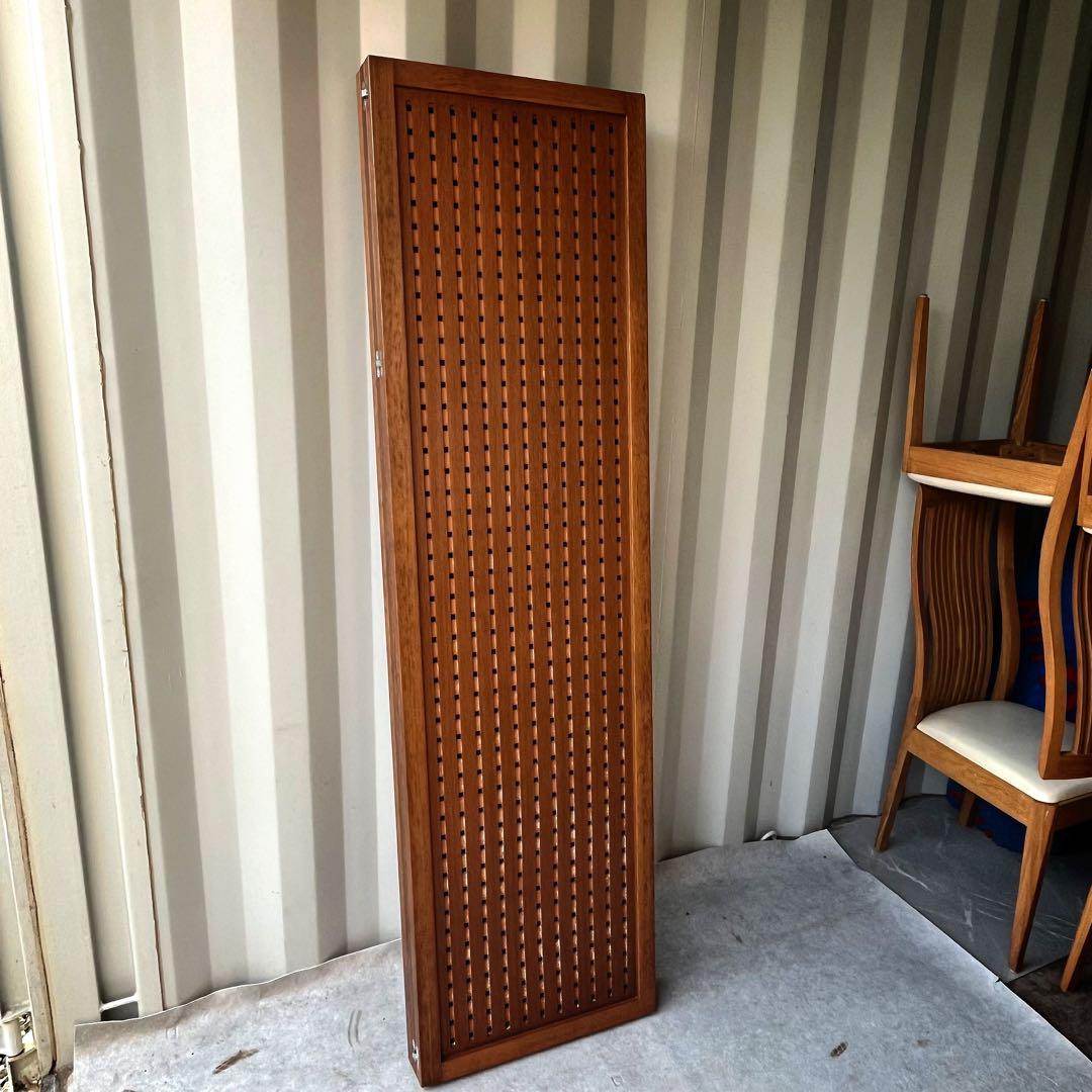 取付無料！カンディハウス 北欧風天然木折り畳み式3連パーテーション ✨