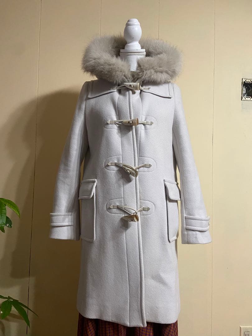 シップス 即完売　ファーダッフルコート