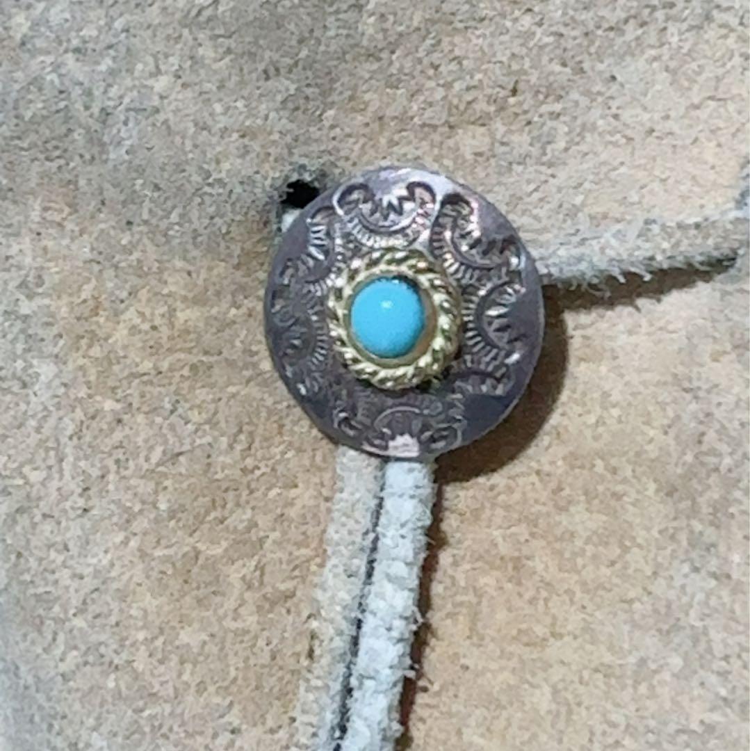 ゴローズ goro's スモーク 巾着ポーチ L バッグ 金縄ターコイズコンチョ