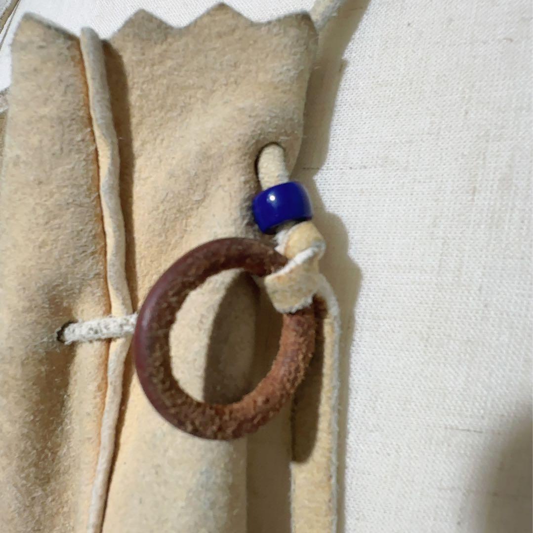 ゴローズ goro's スモーク 巾着ポーチ L バッグ 金縄ターコイズコンチョ