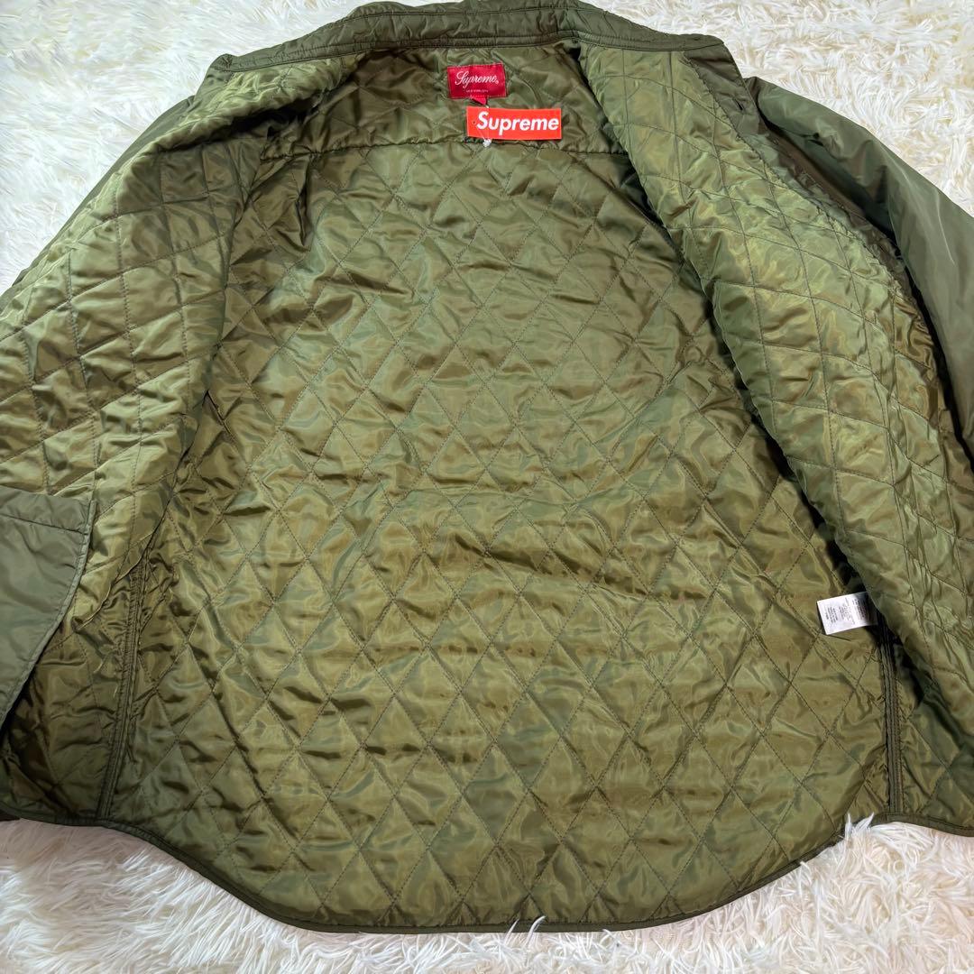 【美品✨】 Supreme Nylon Filled Shirt olive M