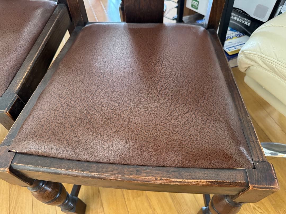 ④1脚/4脚 イギリス アンティーク 家具 ダイニング チェア 椅子