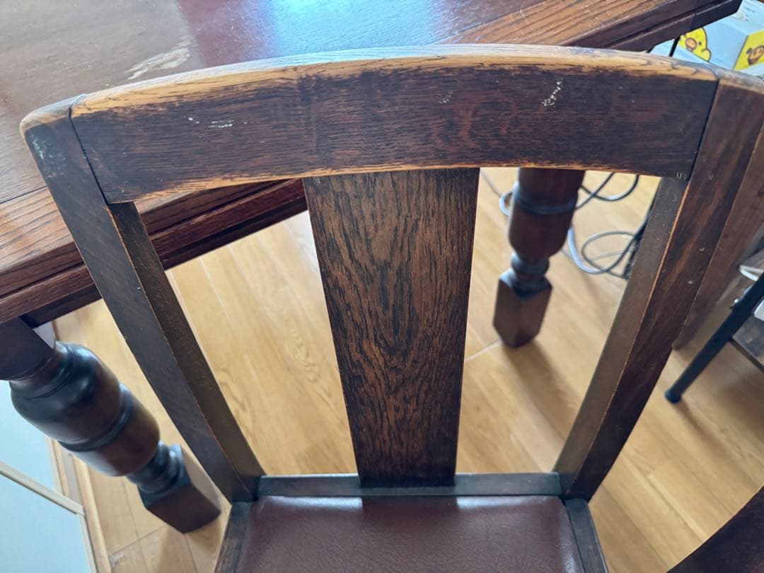 ④1脚/4脚 イギリス アンティーク 家具 ダイニング チェア 椅子