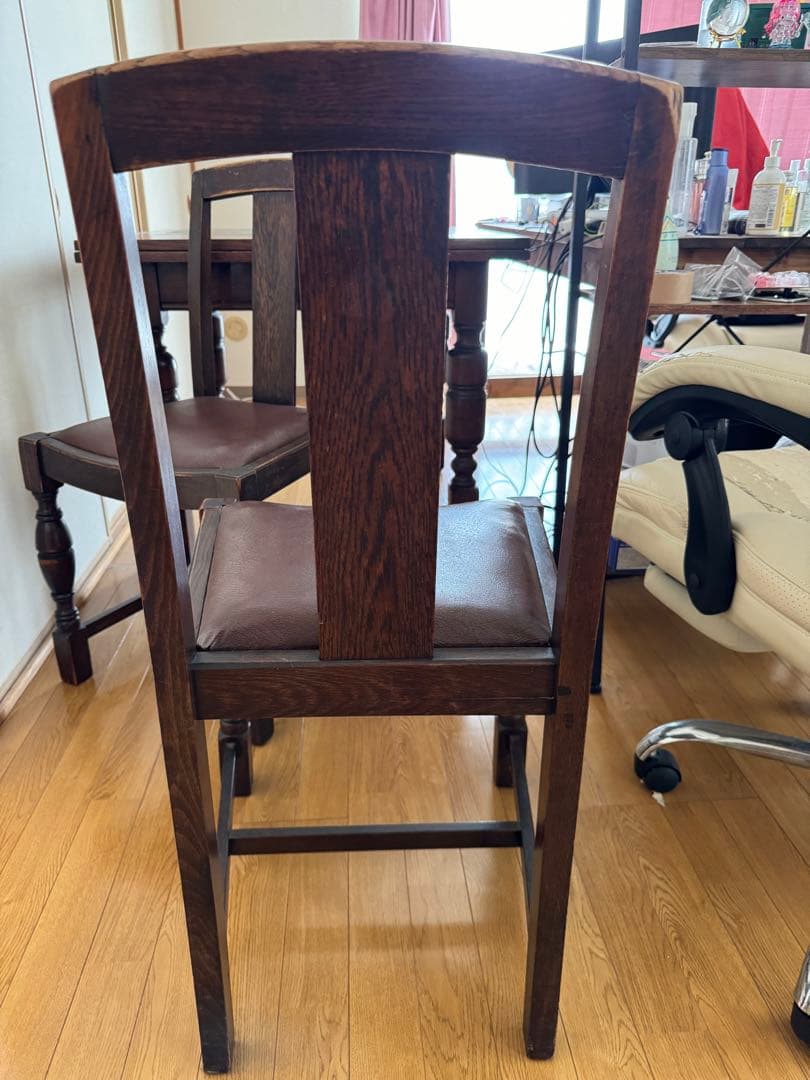 ④1脚/4脚 イギリス アンティーク 家具 ダイニング チェア 椅子