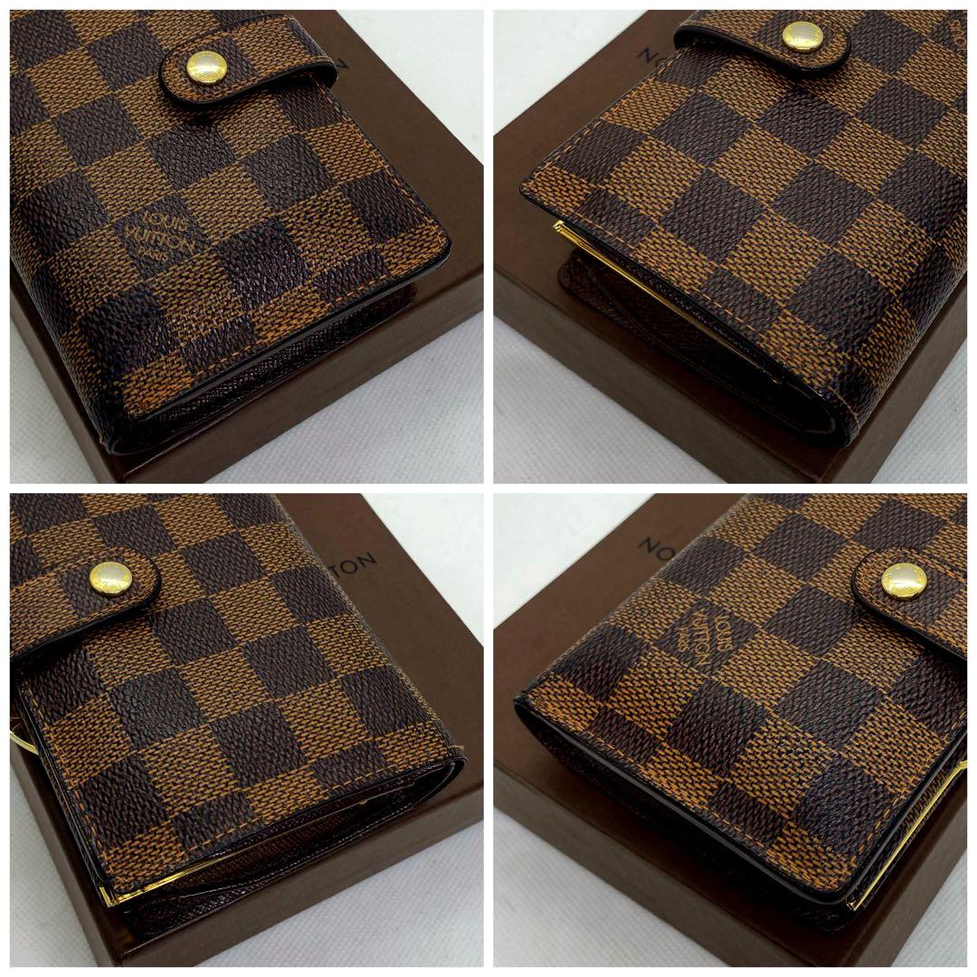 ❤️新品に近い❤️定価の半額以下‼️LV❤️ダミエ❤️がま口❤️折り財布❤️ユニセックス