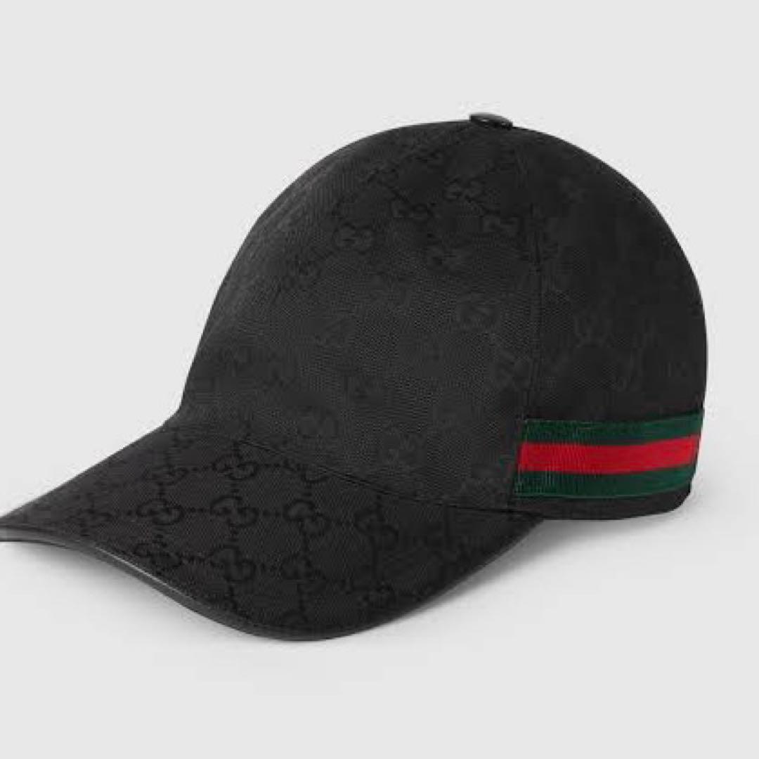 Gucci ブラック GGベースボールキャップ S