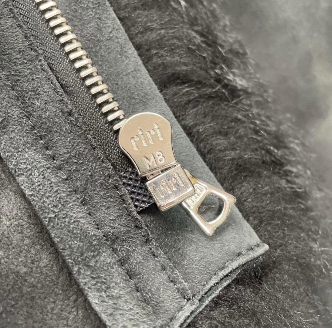 ドゥロワー ファーポケット ブラック　ムートン　38 ショート丈　切り替え