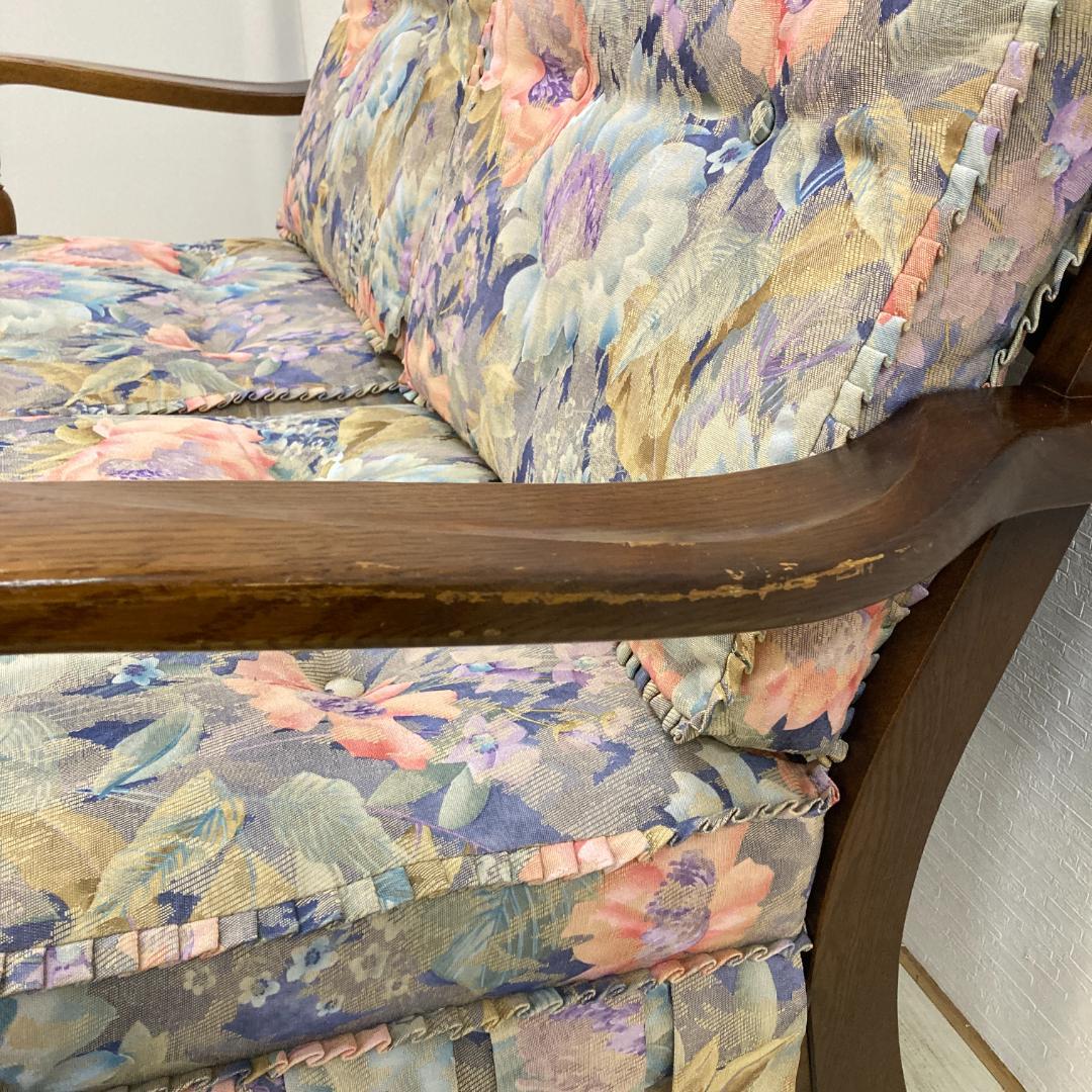 【飛騨産業】キツツキ　穂高　２人掛けソファ　ラブソファ　セパレート