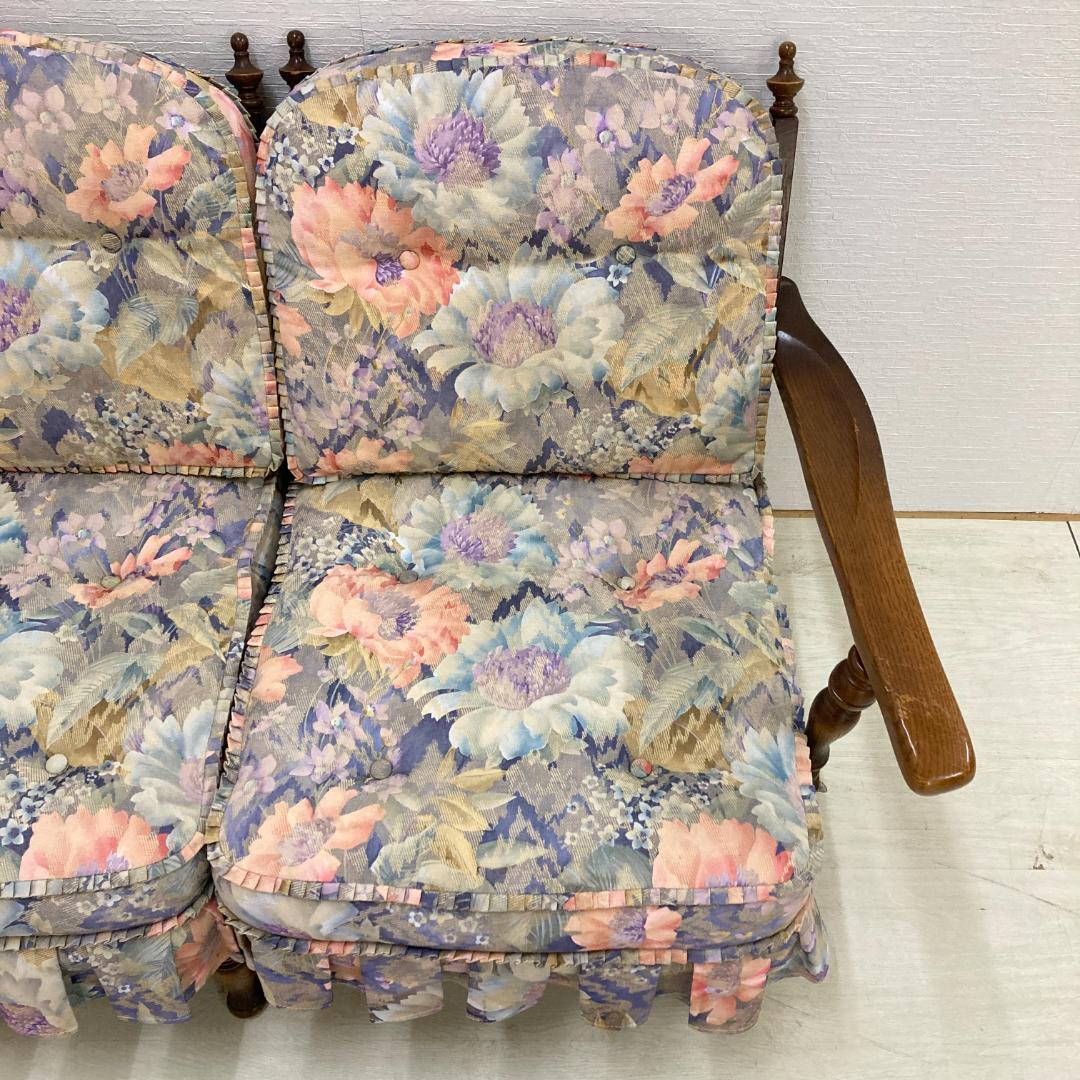 【飛騨産業】キツツキ　穂高　２人掛けソファ　ラブソファ　セパレート