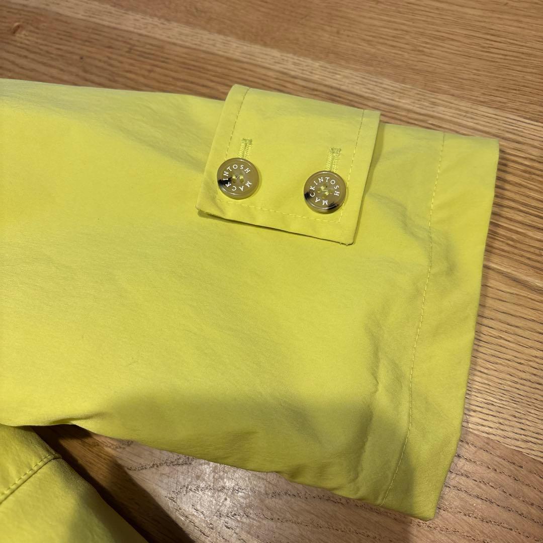 美品Macintosh イエロー　スプリングコート