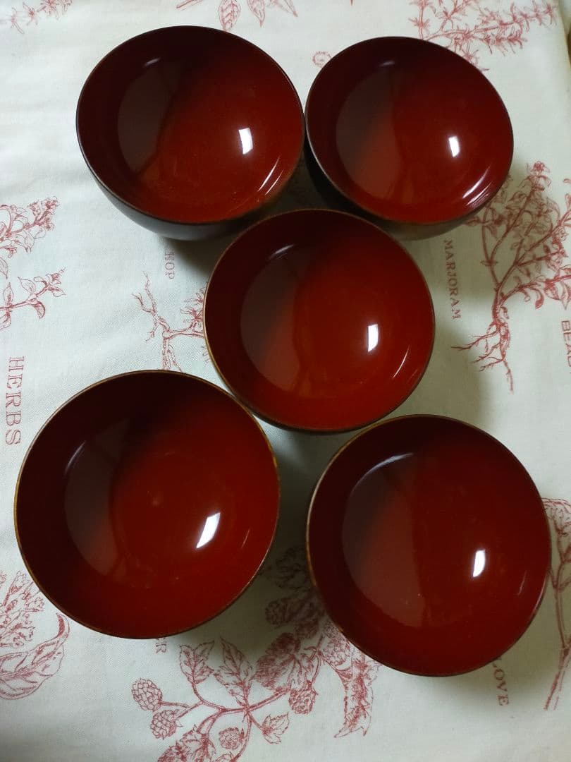 秋田川連塗　汁椀