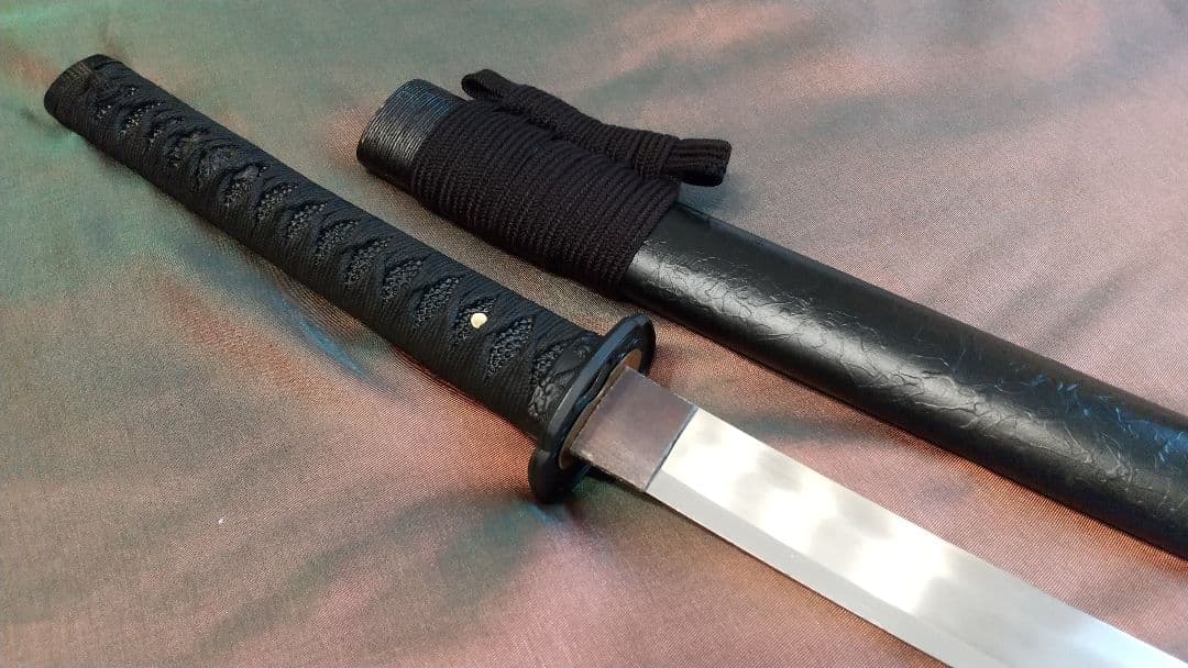 【直刃紋様】模造刀 小鍔 刀剣 大刀 模擬刀 拵え刀 katana sword