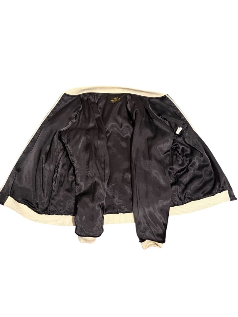 ヒューストン 別珍 スーベニア ジャケット スカジャン アラスカ 白熊刺繍 xl