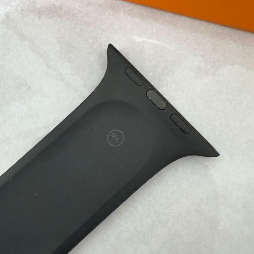 2660 Apple Watch エルメス　ブラックラバー　スポーツバンド