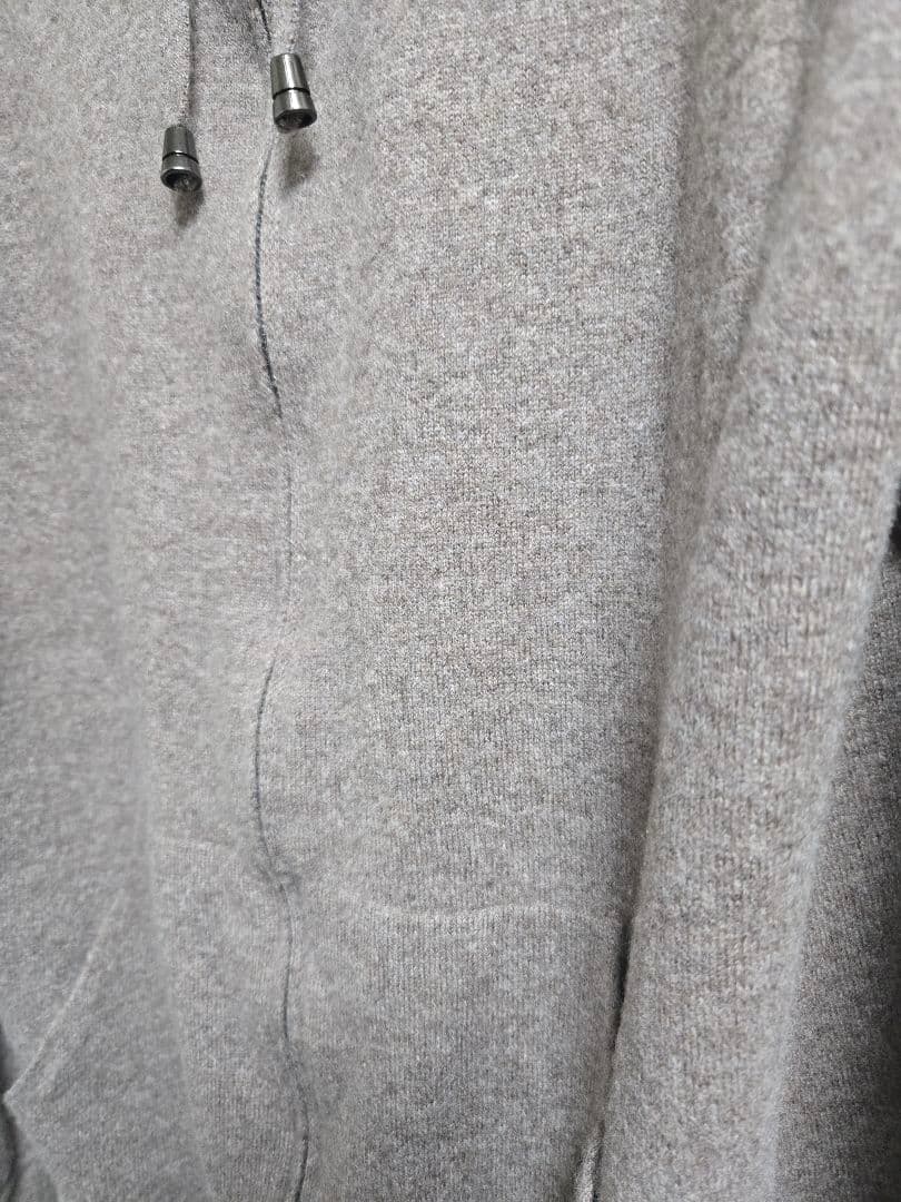 S.Moritz ／ Super120’sウールカシミヤ12ゲージニットパーカー