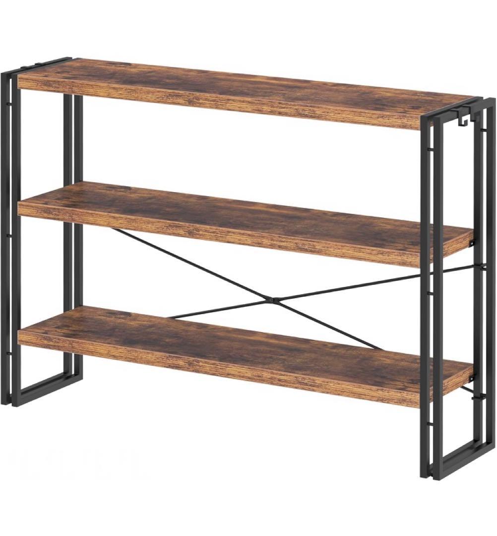 ラック オープンシェルフ 3段 木製 収納 本棚 オープンラック 幅100cm