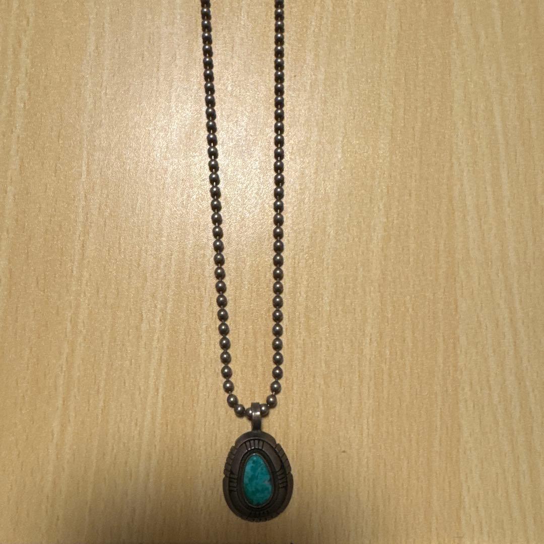 NAVAJO FRANCIS ターコイズ スターリングシルバー ネックレス