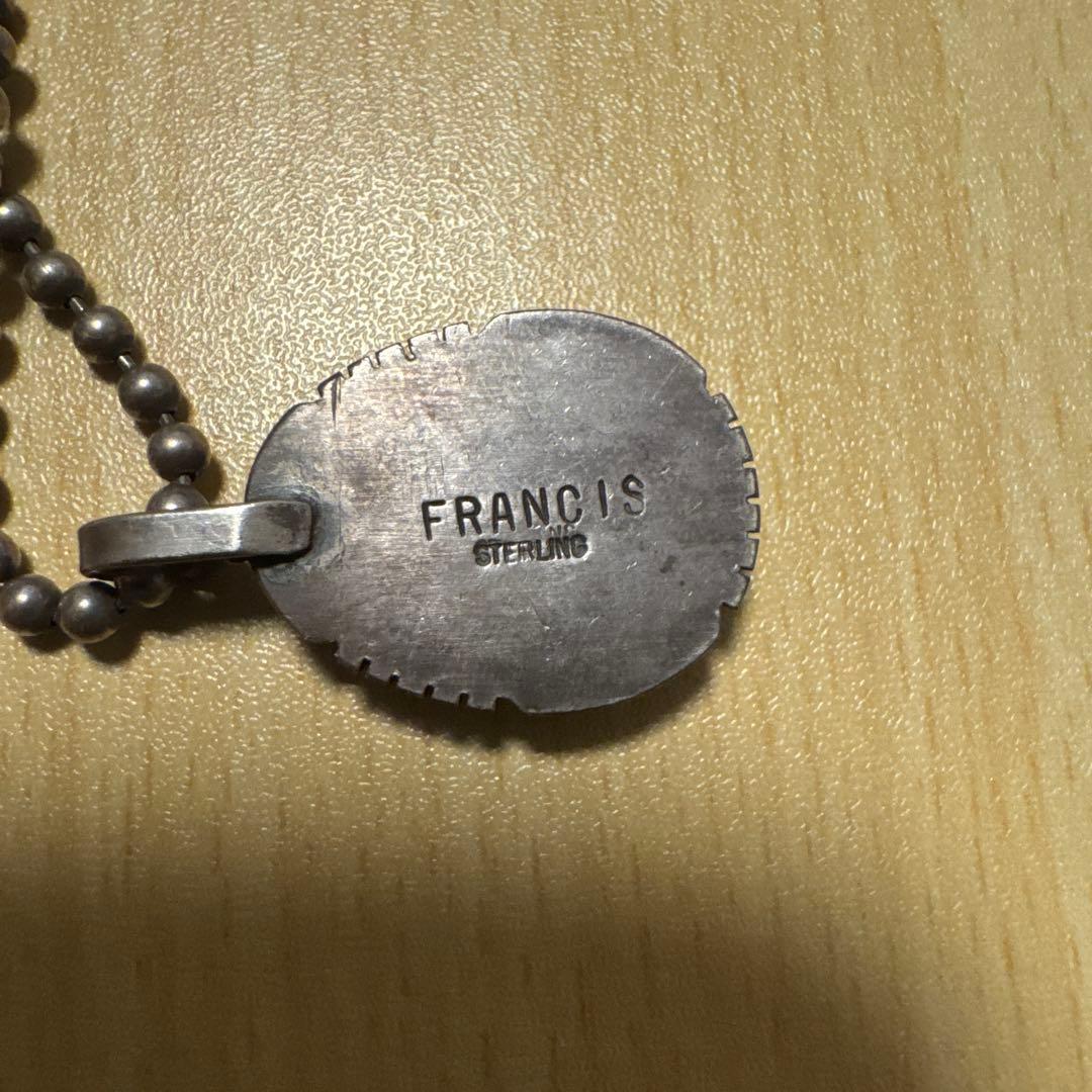 NAVAJO FRANCIS ターコイズ スターリングシルバー ネックレス