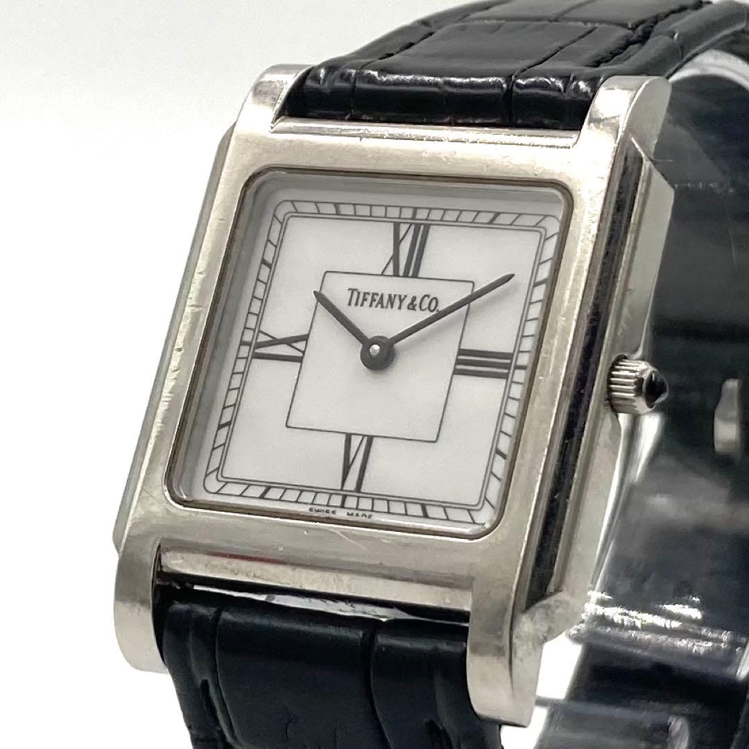 【稼動】 ティファニー 腕時計 クラシック スクエア レディースウォッチ