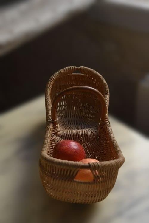 美品　フランスアンティーク　可愛いピーナツ型パニエ　ヴィンテージ