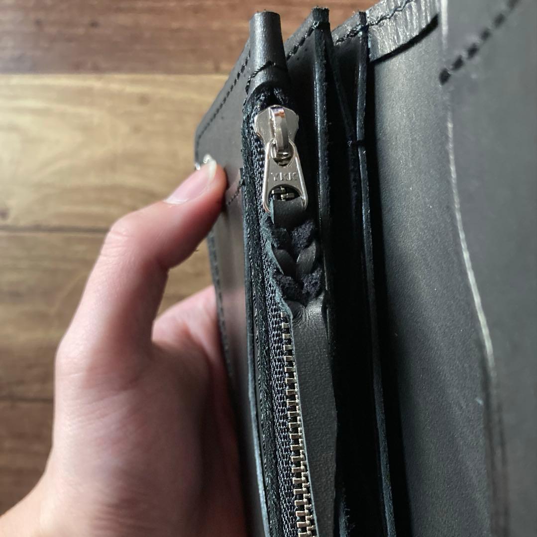 【お札を折らずに収納】COW CRUSTトラッカーウォレット150（ミドル）3層