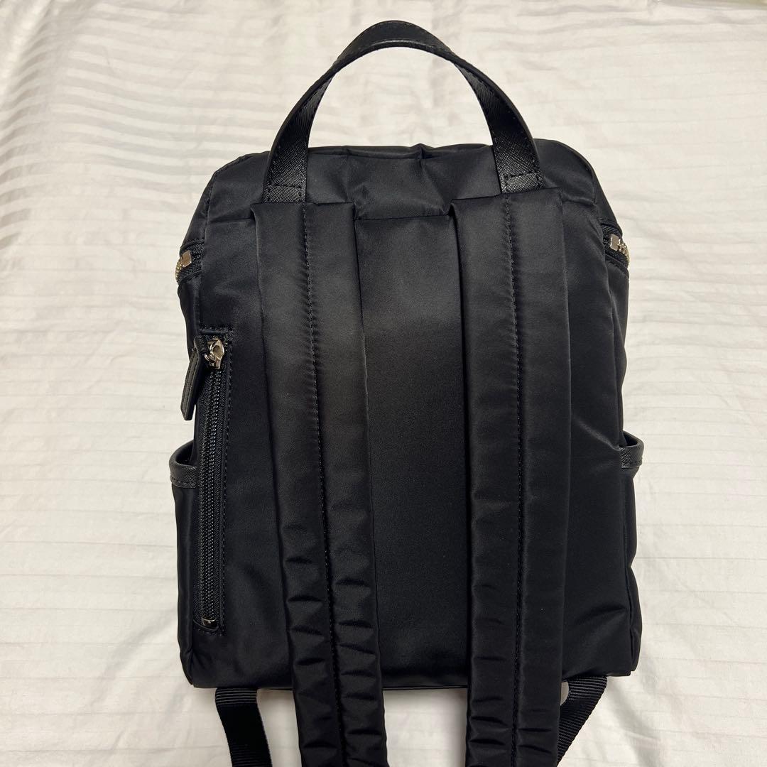 美品　agnes.b アニエスベー　ミニリュック 黒　ナイロン　本革