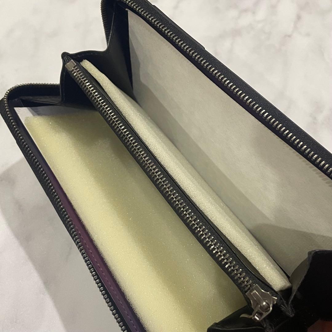 yuhaku 長財布 黒 紫