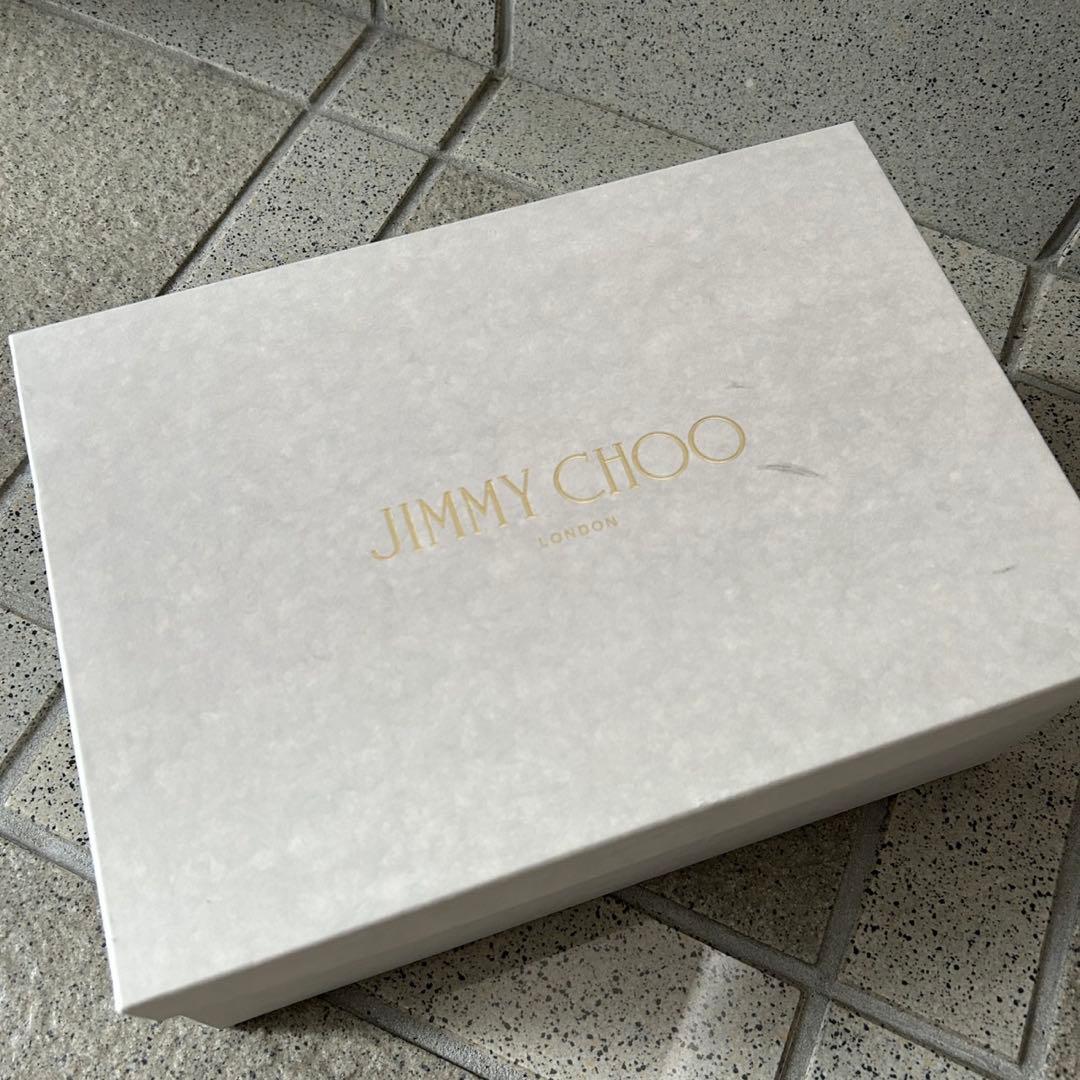 【正規品】JIMMY CHOO ネイビー 星柄　パンプス バックベルト　着用1回