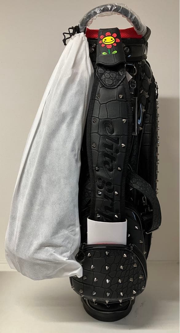 【新品未使用】エリートグリップ　限定品キャディバッグ　クロコダイル　スタッズ