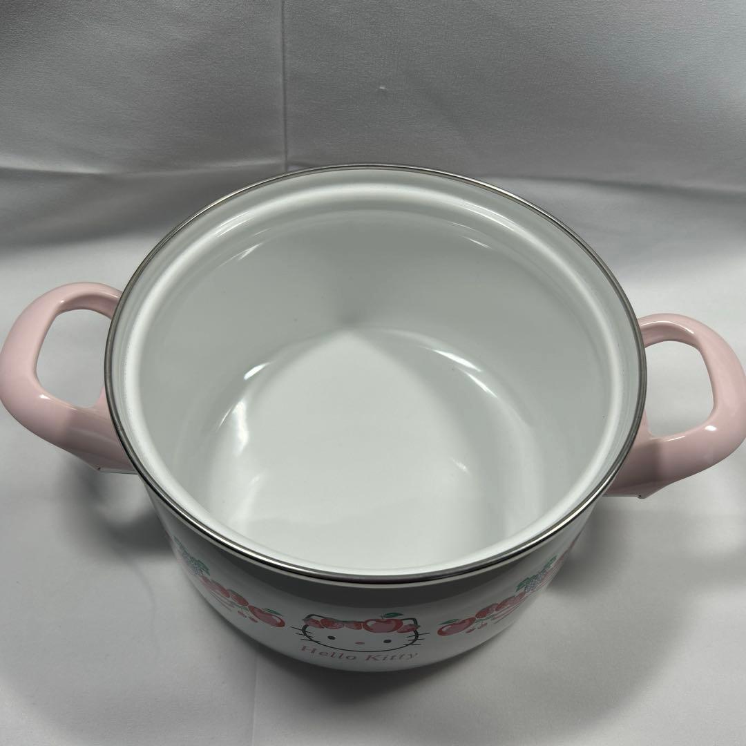ハローキティ Hello Kitty フルーツキティ ホーロー鍋 なべ18cm